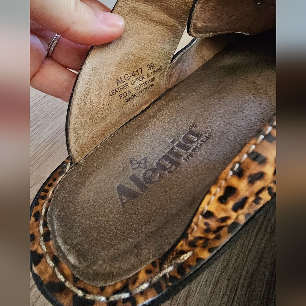 Alegria leopard platform mules/cloggs size 8.5 (EU 39) - Picture 7 of 8